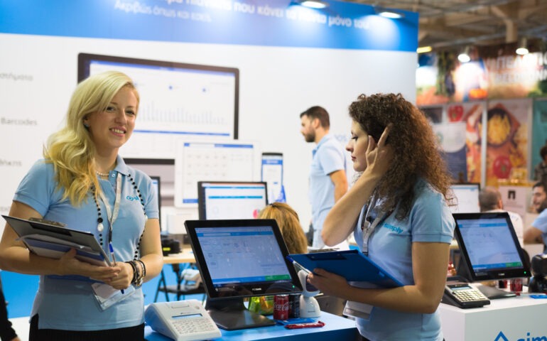 Περίπτερο της Simply στην έκθεση Market EXPO